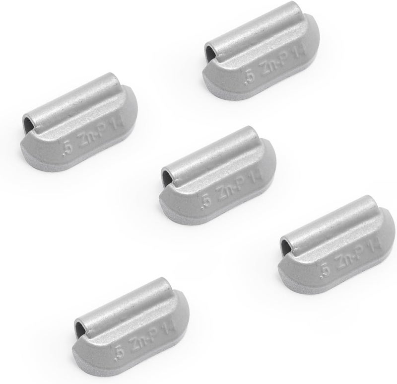 CKAuto P Series Zinc Clip on Wheel Weights 0.5oz, 1/2oz, Coated, 50Pcs/Box Fit for Steel Wheel - Image 3